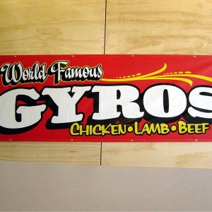 World Famous Gyros Banner