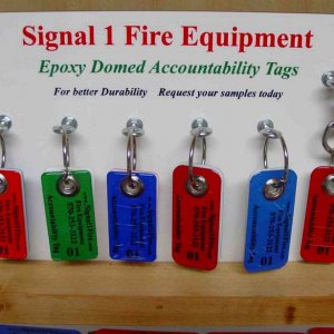 Epoxy Domed Fire Tags