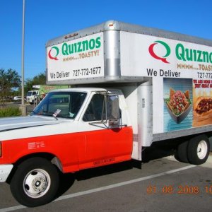 This truck sees 3 miles per year.  The customer wanted a billboard for the shopping plaza their in.
