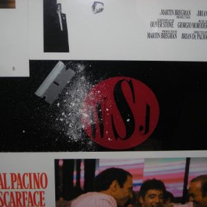 Close up of the vinyl with customers intials.. 

and the Scarface Cocaine theme... and no its not real