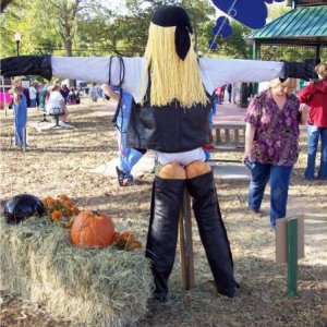 scarecrow pumpkin butt