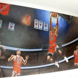 Sports Mural Painting Vancouver 8 x 20 feet