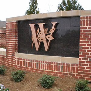 residential entrance sign 023
