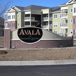 residential entrance sign 024