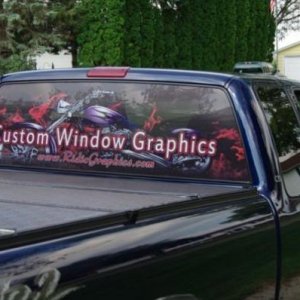 Rear window graphic