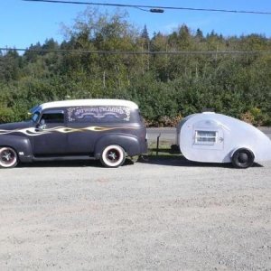 we pulled our teardrop trailer with it too. we eventually buffed & shined it all up, and repainted the fenders (on the teardrop)......then promptly SO