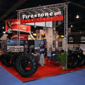 Lucy's Tires and Firestone exhibit.