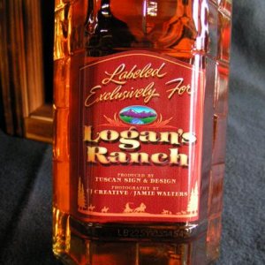 Custom Whiskey Bottle Label (Back)