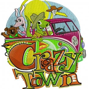 crazyrown logo t shirt