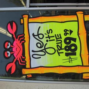 window sign painting