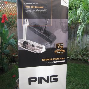 ping sign stand
