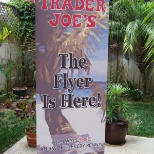 trader joes fearless flyer sign