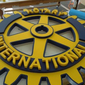 5 ft. diameter HDU Rotary sign