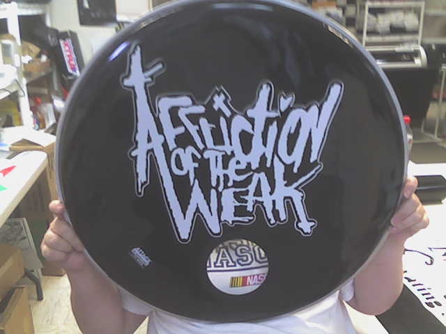 Band Logo On Drum Cover