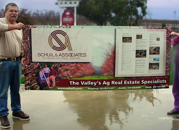 Digital print on Sintra for booth at a farm show
