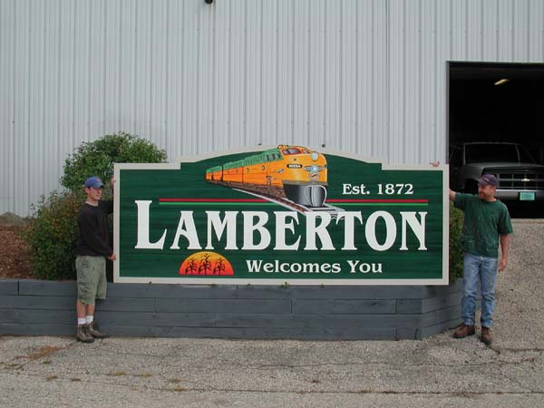 Lamberton MN entrance sign