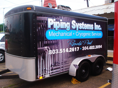 Piping Systems trailer wrap