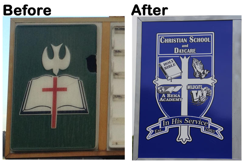 School Symbol Upgrade Branding Work