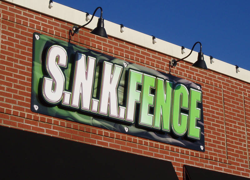 SNK Fence Sign