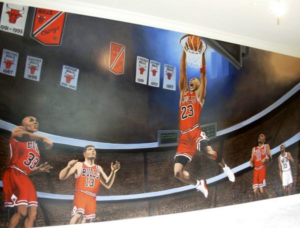 Sports Mural Painting Vancouver 8 x 20 feet