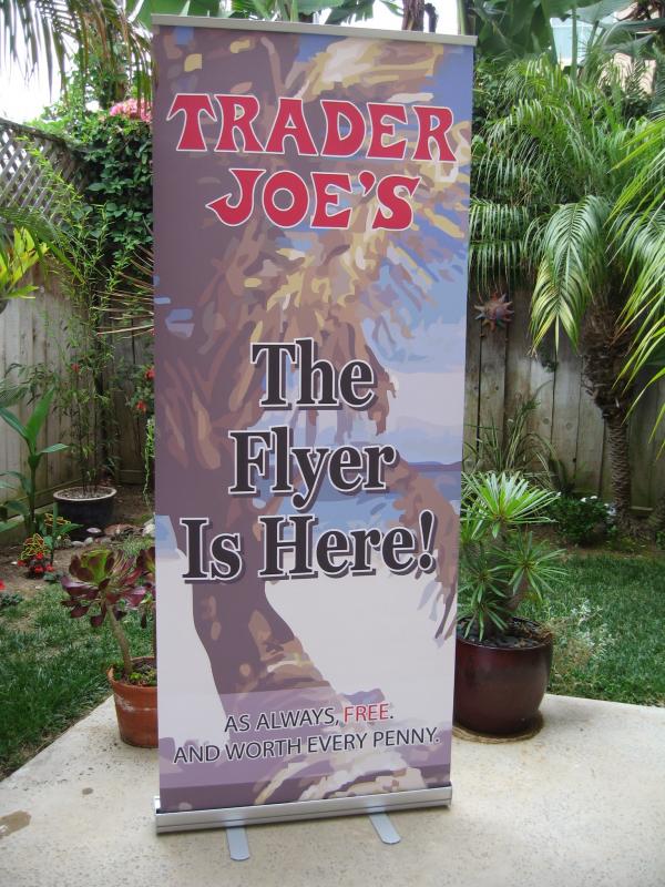 trader joes fearless flyer sign