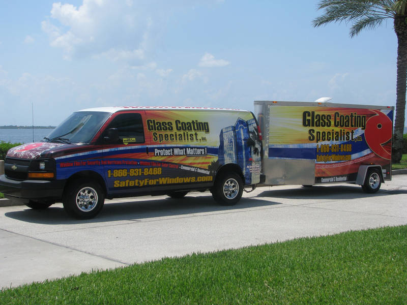 van and trailer wrap matching