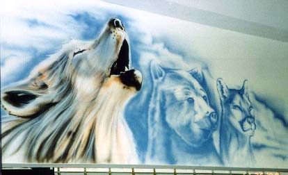 Wolf Mural