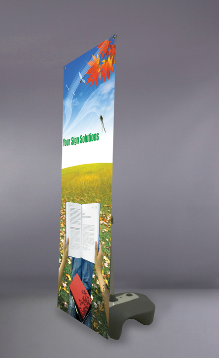 XC 03
Single Side Outdoor Banner Stand
Graphic Size: 24"x 57" or 24" x 69"
A base that can be filled with water or sand
Used indoor and outdoor
W