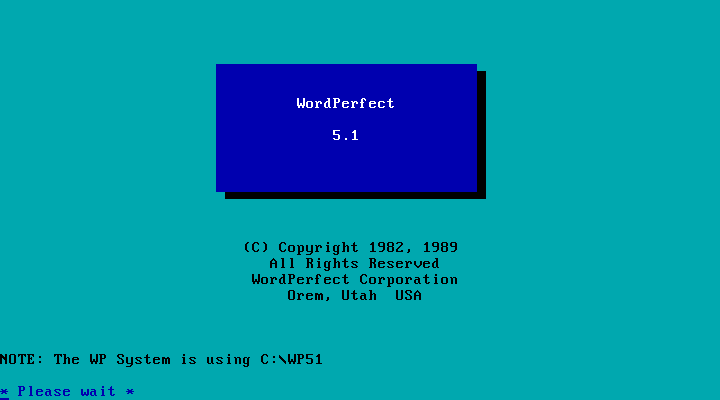 5x-dos-57015085390ba61da28451a13992801d-WordPerfect 5.1 - Splash.png