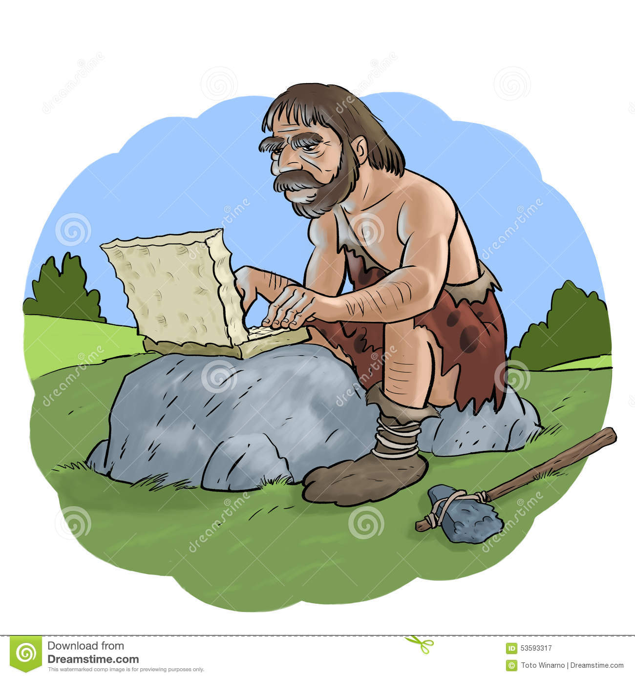 prehistoric-computer-man-browsing-internet-laptop-53593317.jpg