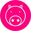 Pink Pig Print