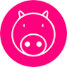 Pink Pig Print