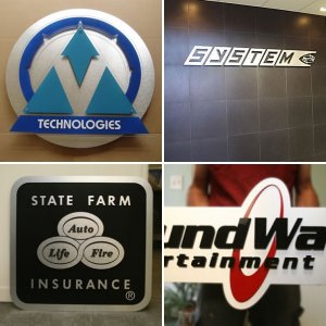 Lobby Logo Display Signs