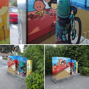 Traffic Light Utility Box wraps