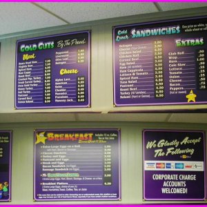 Digitally Printed Menus