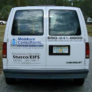 Moisture Consultants Van - Back