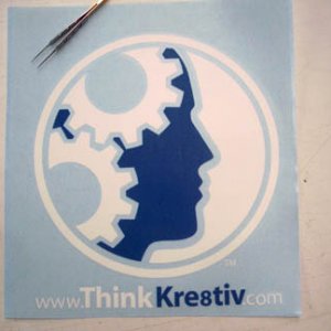 www.ThinkKre8tiv.com vinyl logo
