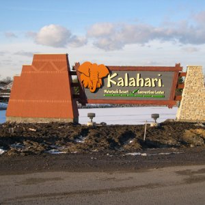 main entrance sign