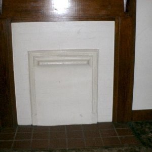 Fireplace in a home