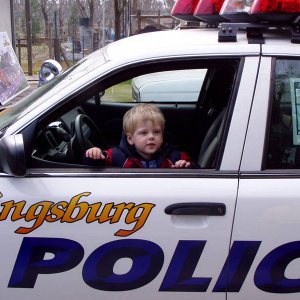 Police car graphics, digital printed graphics
