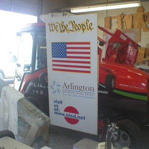 Tractor mower deck cover up