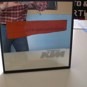 KTM Glass Etch