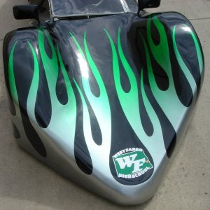 West Fargo High School SuperMileage competition car