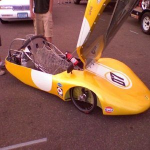 SuperMileage Competition car for West Fargo High School