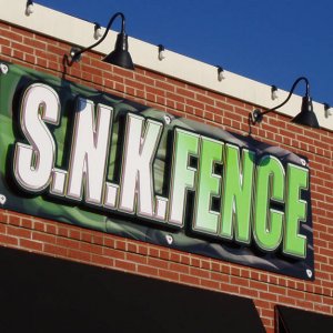 SNK Fence Sign