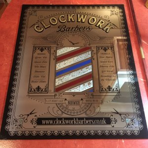 Clockwork Barbers Mirror