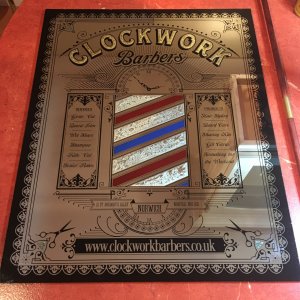 Clockwork Barbers Mirror