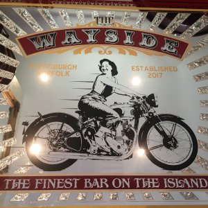 The Wayside bar mirror