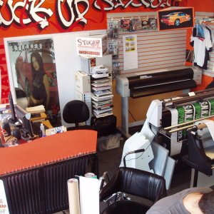 Shop interior, February 2008.