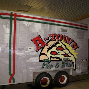 Pizza Trailer Wrap